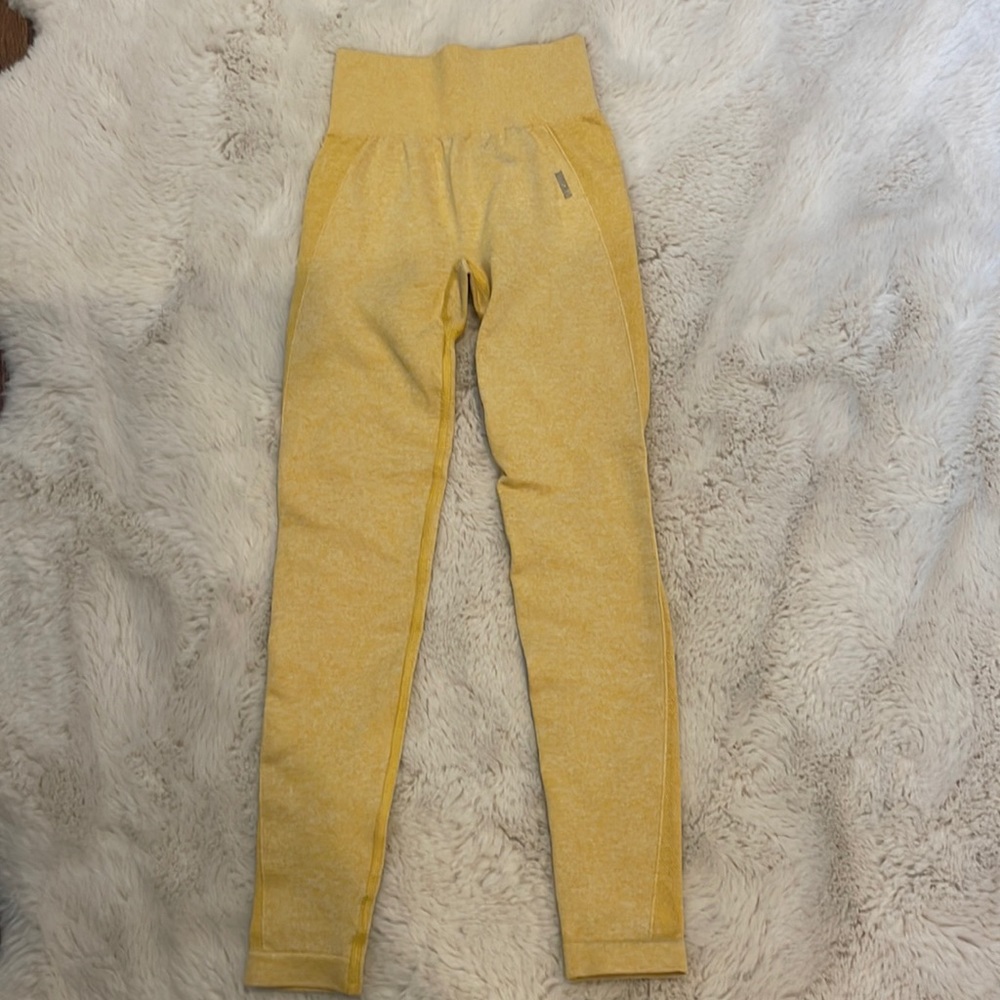 Gymshark Yellow Flex High Waisted Leggings in XS (these are discontinued)